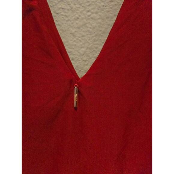 Misa Los Angeles Women's Knotted Maxi Dress Red Size S Party Cocktail - Picture 7 of 7